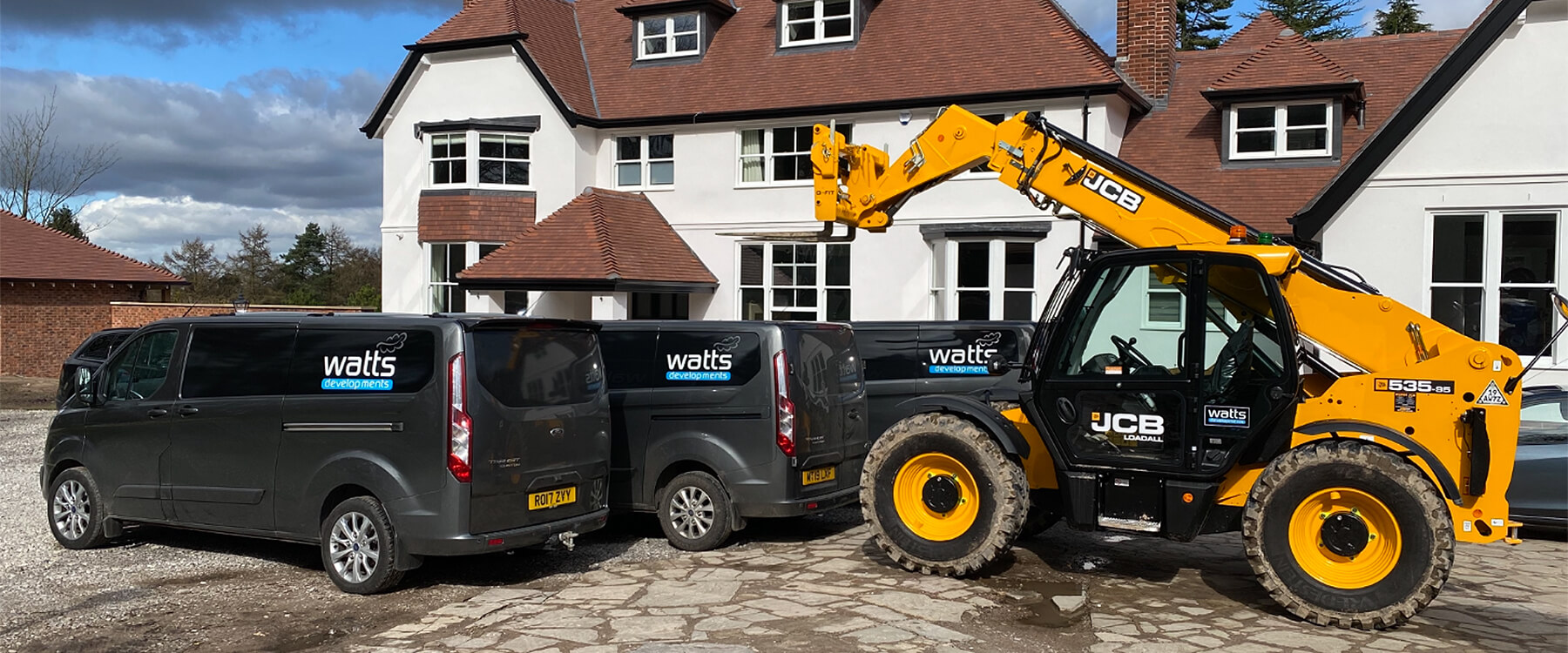Watts Developments Transit Vans and JCB 535 fork lift